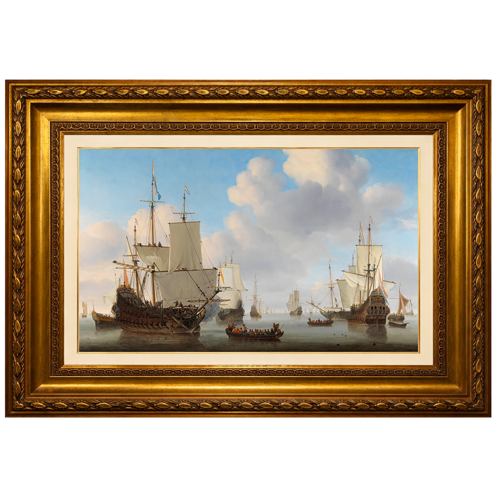 Navios Holandeses em Mar Calmo