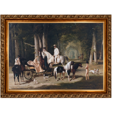 Sr. e Sra. Mosselman e suas duas filhas