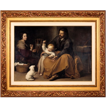 A Sagrada Família com um Passarinho